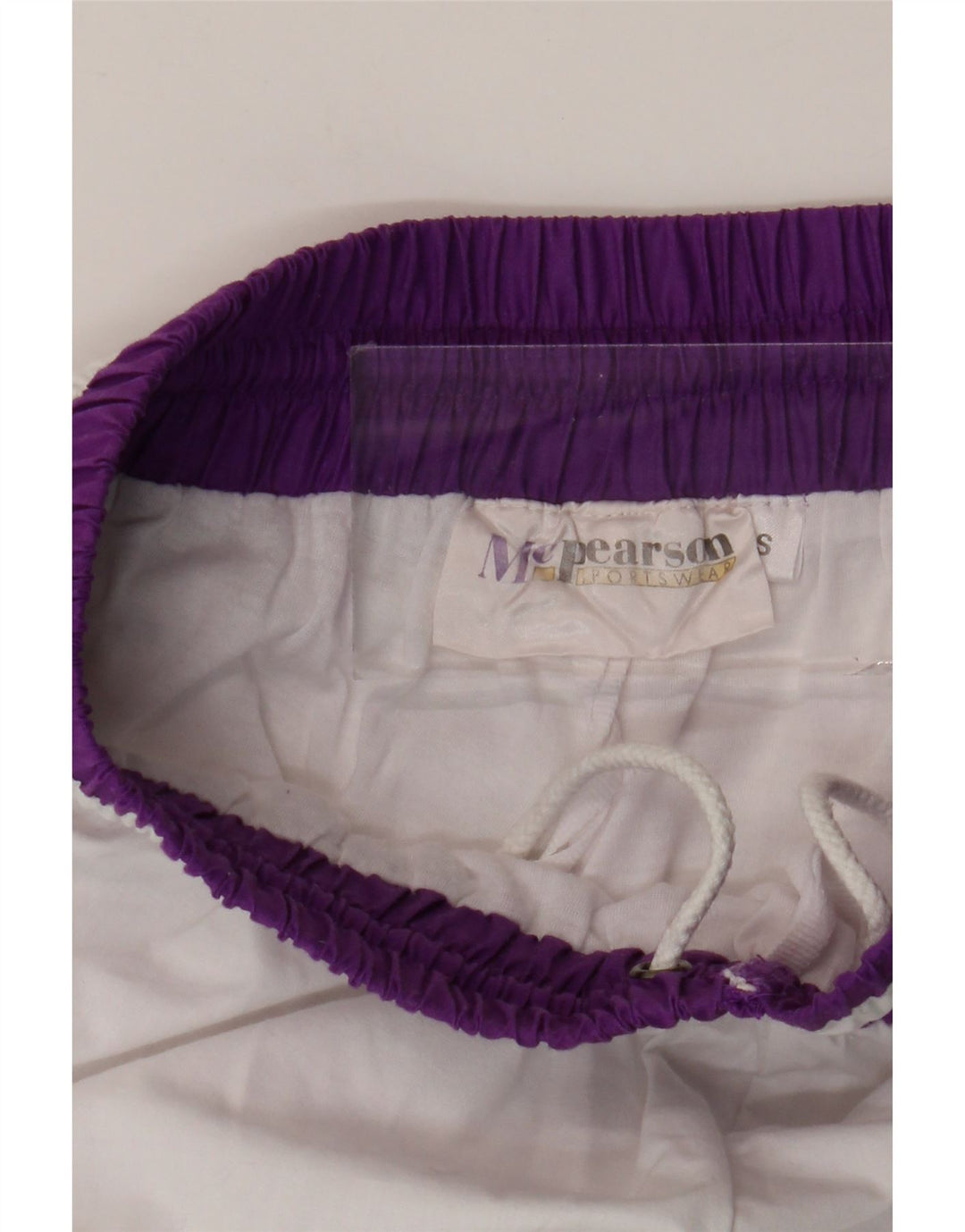 Vintage træningsdragt til kvinder Joggers UK 8 Small White Geometric