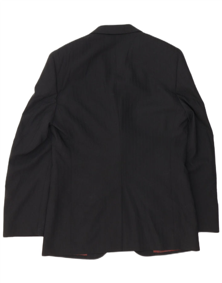 Carlo Pignatelli Herre 2-knaps blazerjakke IT 50 Large Black Virgin Wool