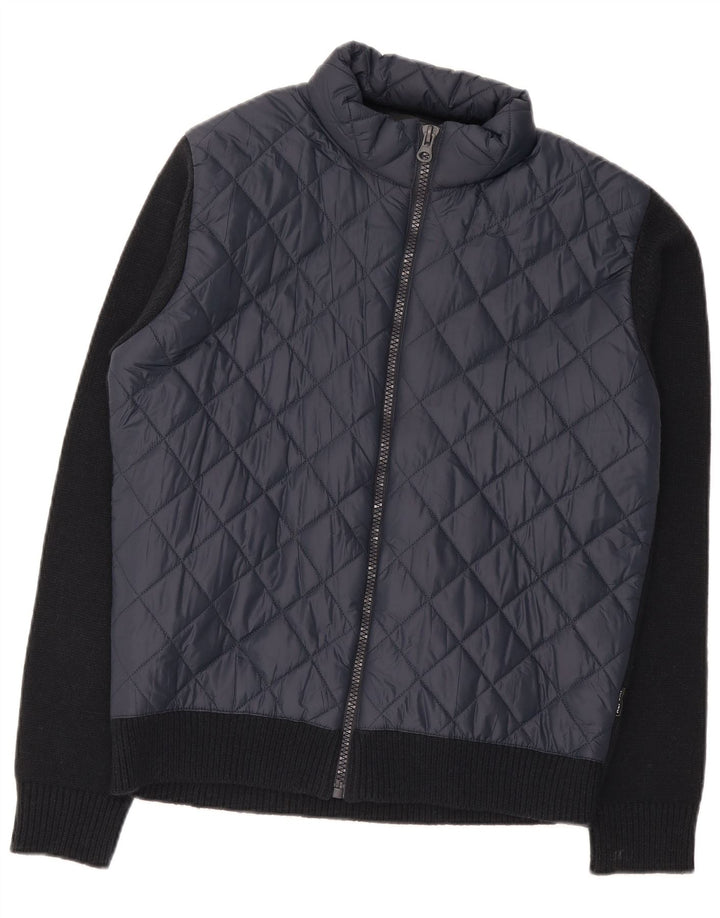 Replay Herre Cardigan Sweater Stor Marineblå Akryl