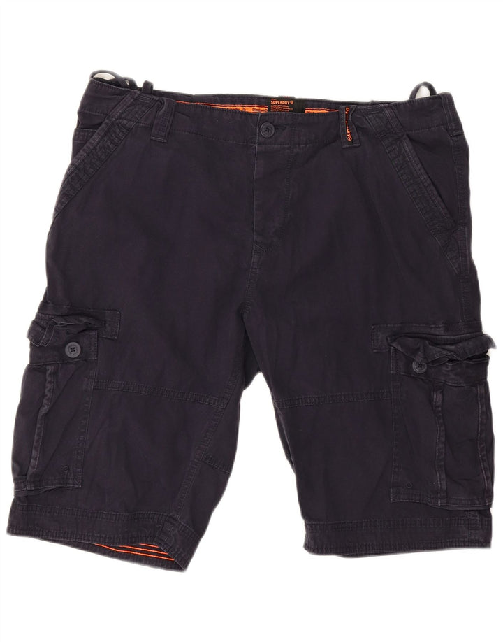 Superdry Slim Cargo Shorts til mænd 2XL W38 marineblå bomuld