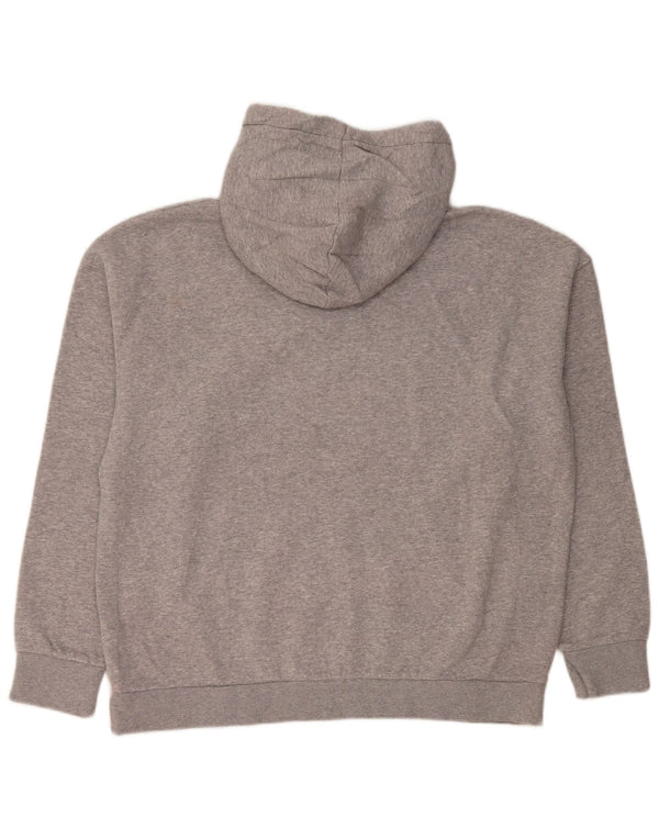 Under Armour Dame Oversized Hoodie Jumper UK 16 Large Grey Bomuld