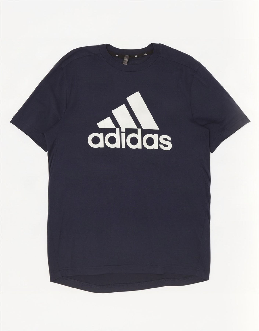 Adidas Aeroready grafisk T-shirt top til mænd, lille marineblå polyester