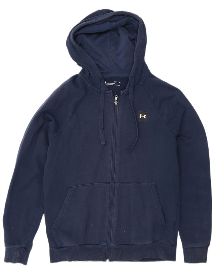 Under Armour Herre Regular Fit Hættetrøje Sweater med lynlås Medium marineblå bomuld