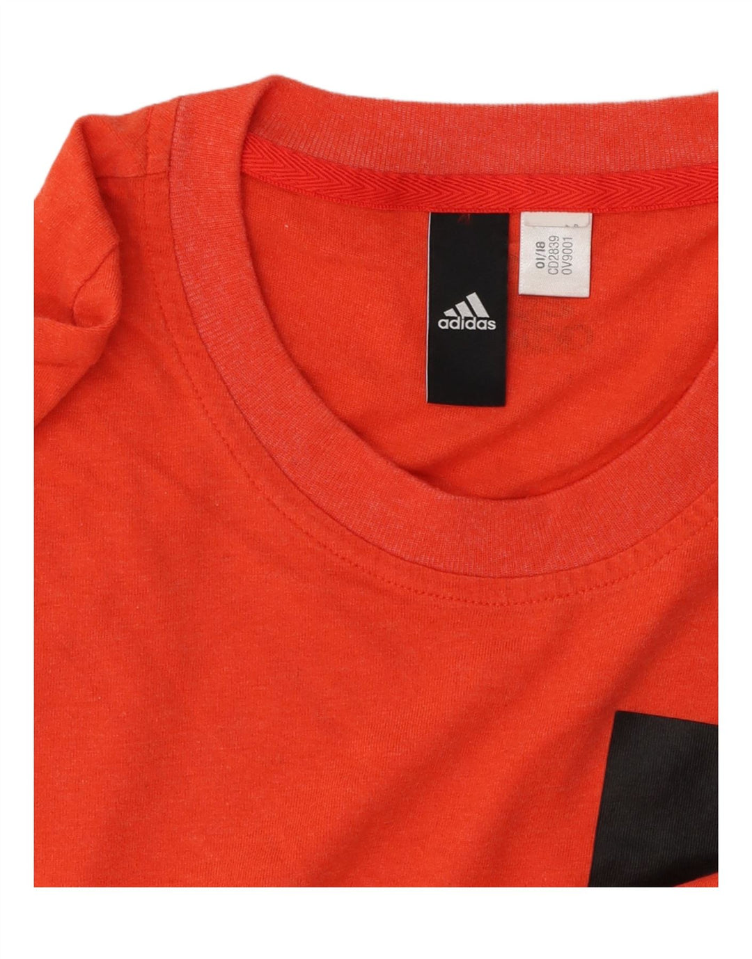 ADIDAS grafisk t-shirt til mænd, lille orange