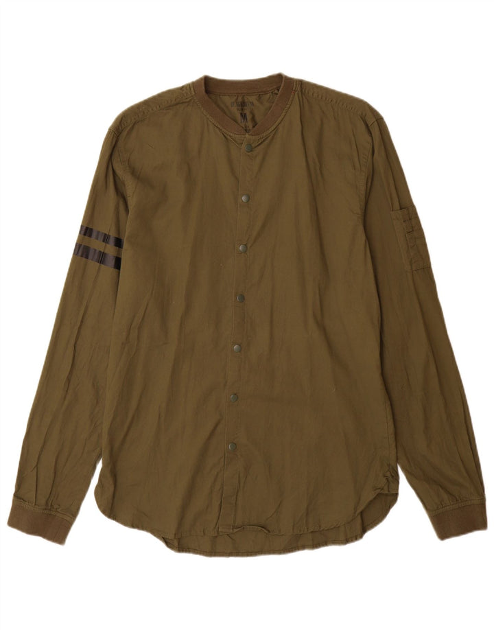 BLACK SQUAD Herre Slim Fit skjorte Medium Khaki