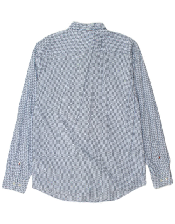 TOMMY HILFIGER Herre Regular Fit skjorte Medium blå plettet bomuld