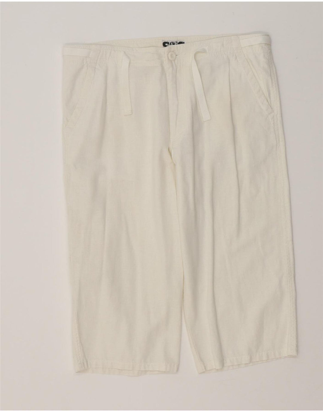 STS Bermuda Shorts til kvinder IT 46 Large W32 Hvid hør