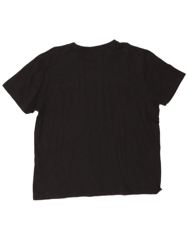 Fila Herre T-Shirt Top 3XL Sort Bomuld