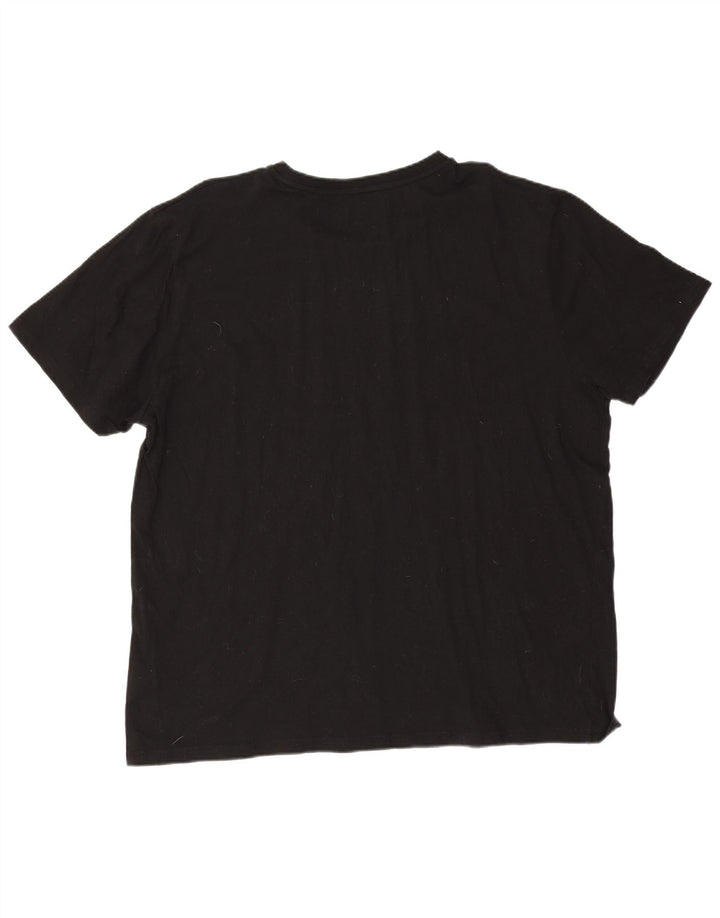 Fila Herre T-Shirt Top 3XL Sort Bomuld