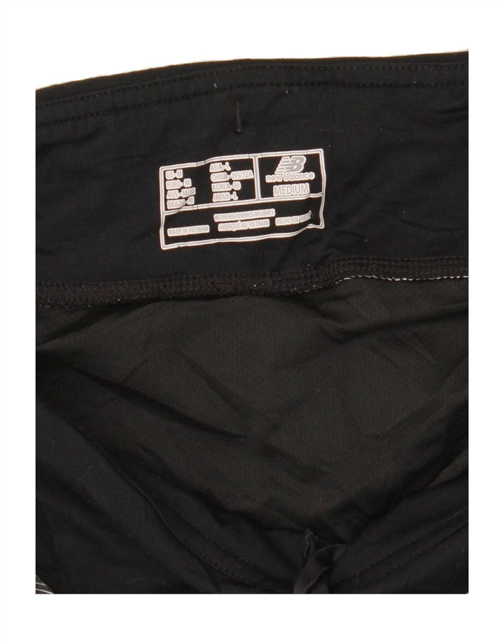 NEW BALANCE Womens Sport Shorts UK 14 Medium Black Flecked Vintage New Balance and Second-Hand New Balance from Messina Hembry 