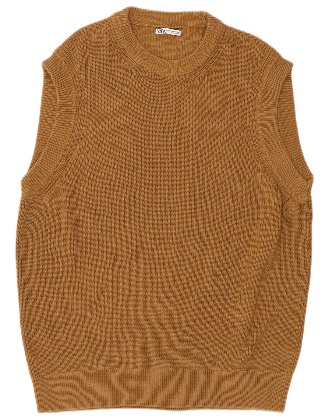 Zara herrevest tanktop lille brun bomuld