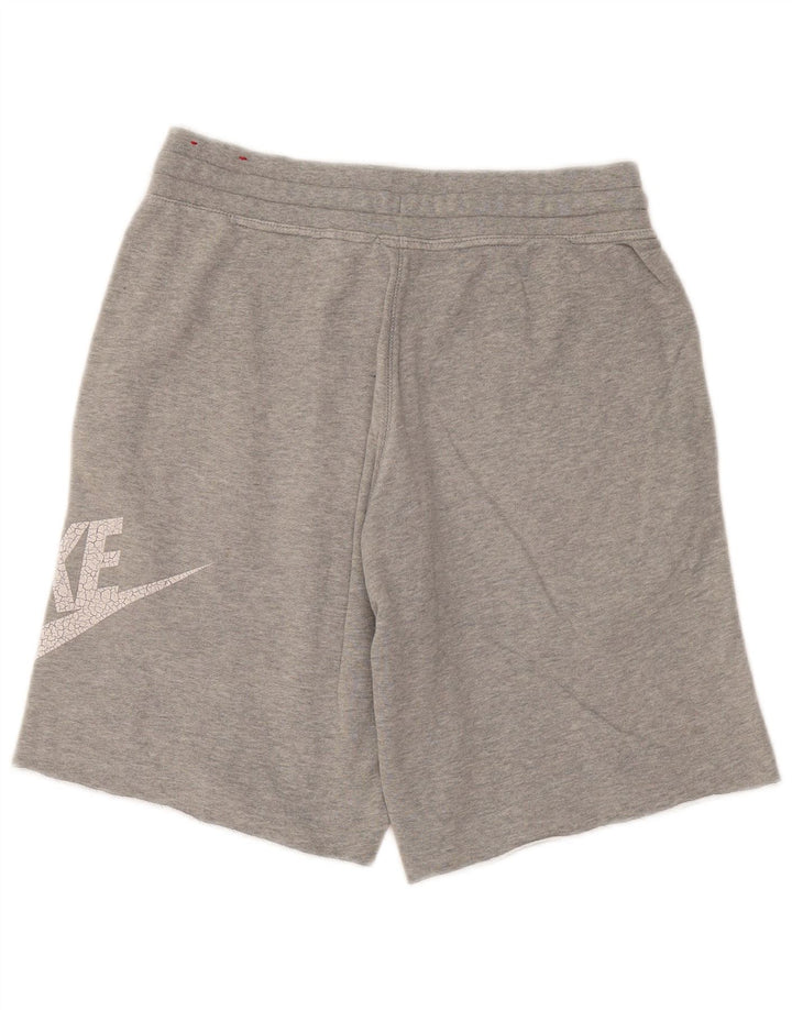 Nike Herre grafiske sportsshorts mellemgrå bomuld