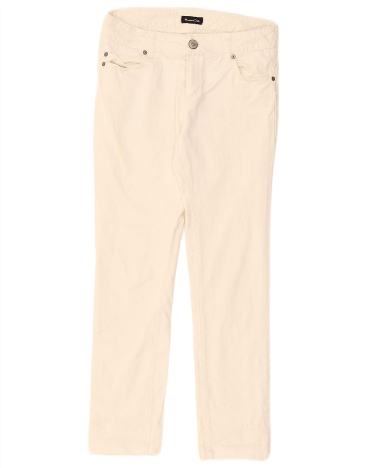 Massimo Dutti Dame Slim Jeans W28 L27 Hvid
