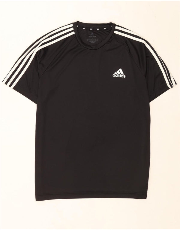 Adidas Herre Aeroready T-Shirt Top Stor Sort Polyester