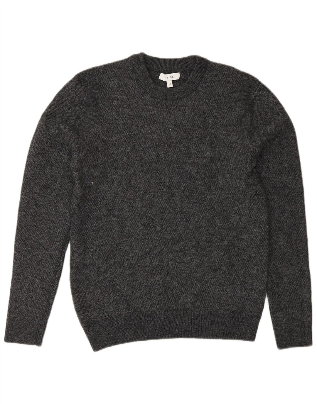 Reiss Dame sweater med rund hals DK 12 Medium Grey Flecked Wool