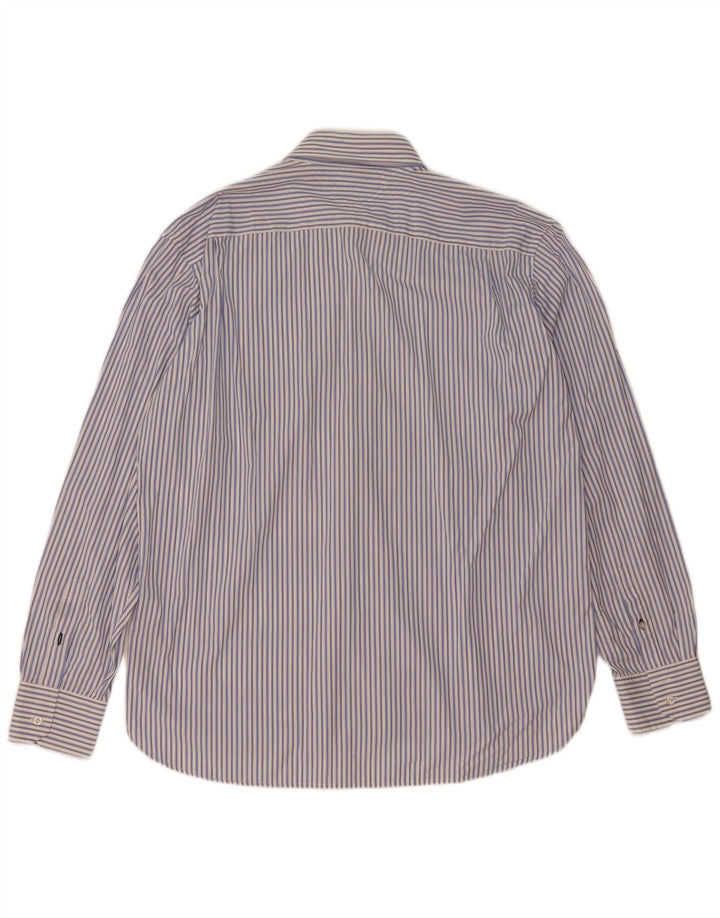 Tommy Hilfiger herreskjorte XL blå stribet bomuld