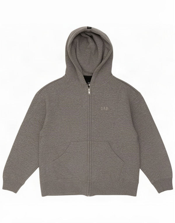 Gap hættetrøje til kvinder med lynlås UK 16 Large Grey Cotton