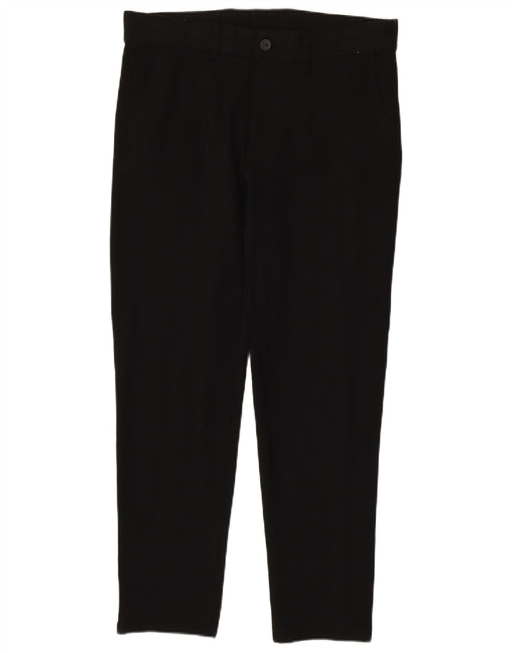 Zara Herre Slim Chino Bukser EU 40 Medium W31 L29 Sort Polyester