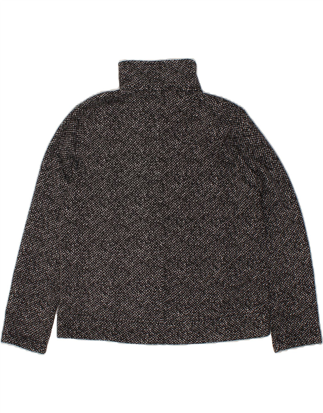 LANDS END Womens Tracksuit Top Jacket UK 14 Medium Black Flecked Vintage Lands End and Second-Hand Lands End from Messina Hembry 