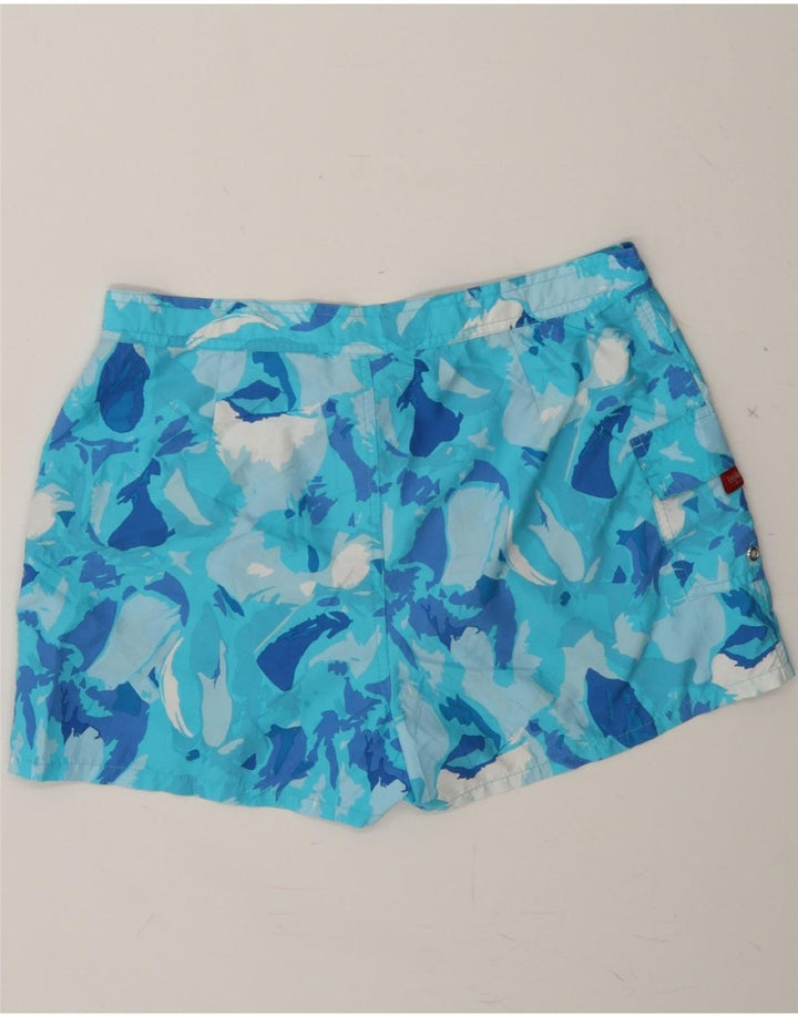 MOSSIMO Womens Swimming Shorts UK 16 Large W32 Blue Tie Dye Polyester Vintage Mossimo and Second-Hand Mossimo from Messina Hembry 