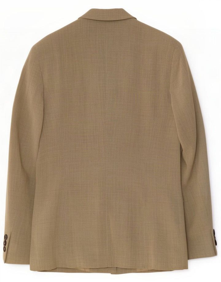 Marella Dame 4 Button Blazer Jacket UK 8 Small Khaki Wool