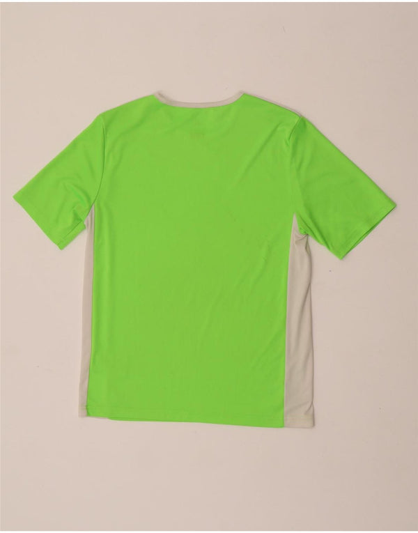Adidas Girls Climalite T-Shirt Top 13-14 år Stor grøn farveblok