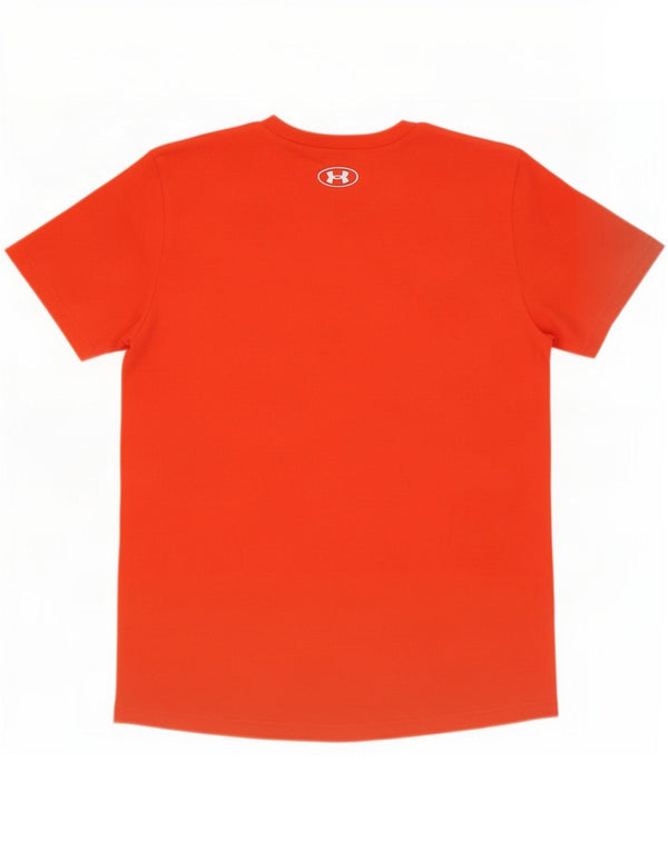 Under Armour Boys Grafisk T-Shirt Top 11-12 År Stor Rød Bomuld