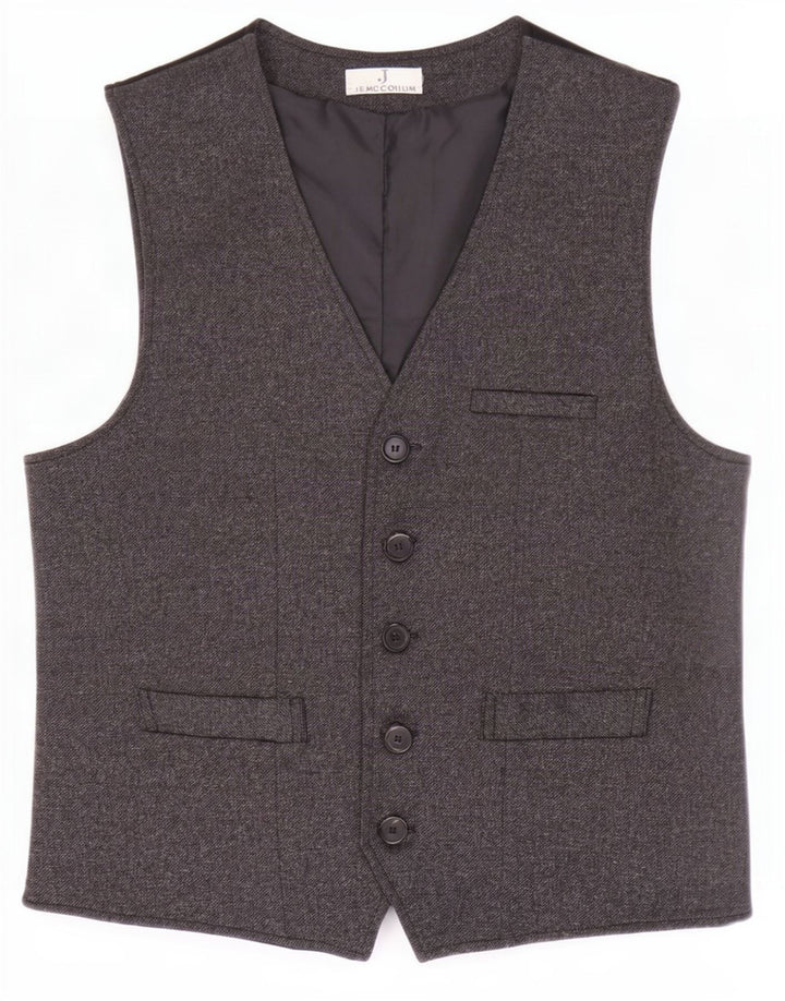 J.E. Mc Collum veste til mænd mellemgrå polyester