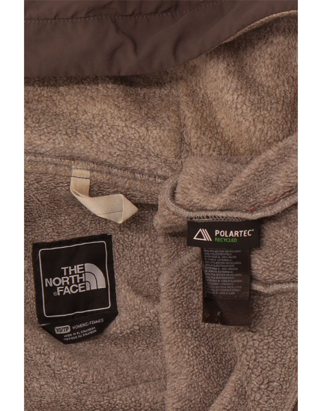 THE NORTH FACE Dame oversize fleecejakke UK 6 XS Grå Colourblock