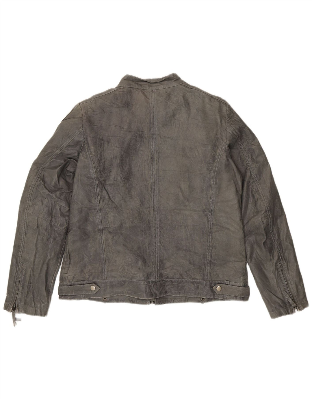 VIVIEN CARON Womens Suede Jacket UK 18 XL Grey Leather