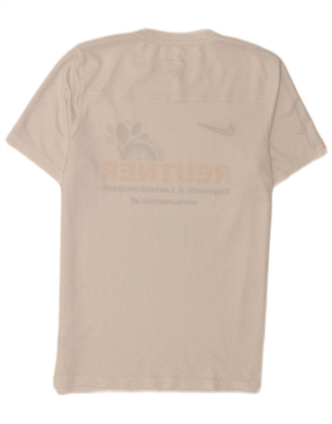 Nike grafisk t-shirt til mænd, medium hvid polyester sport