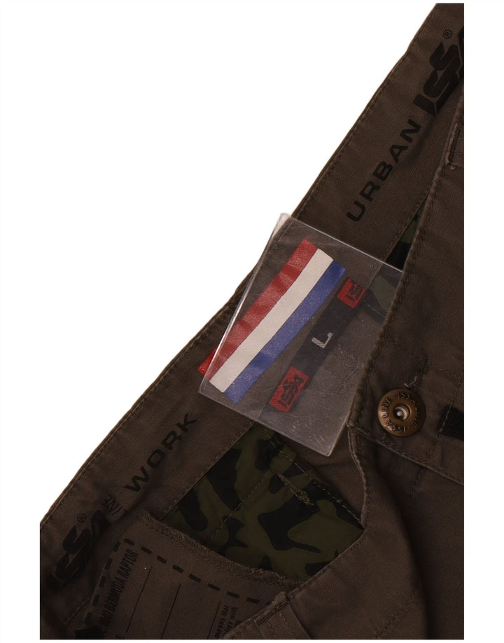 Issa Herre Cargo Shorts Large W36 Khaki