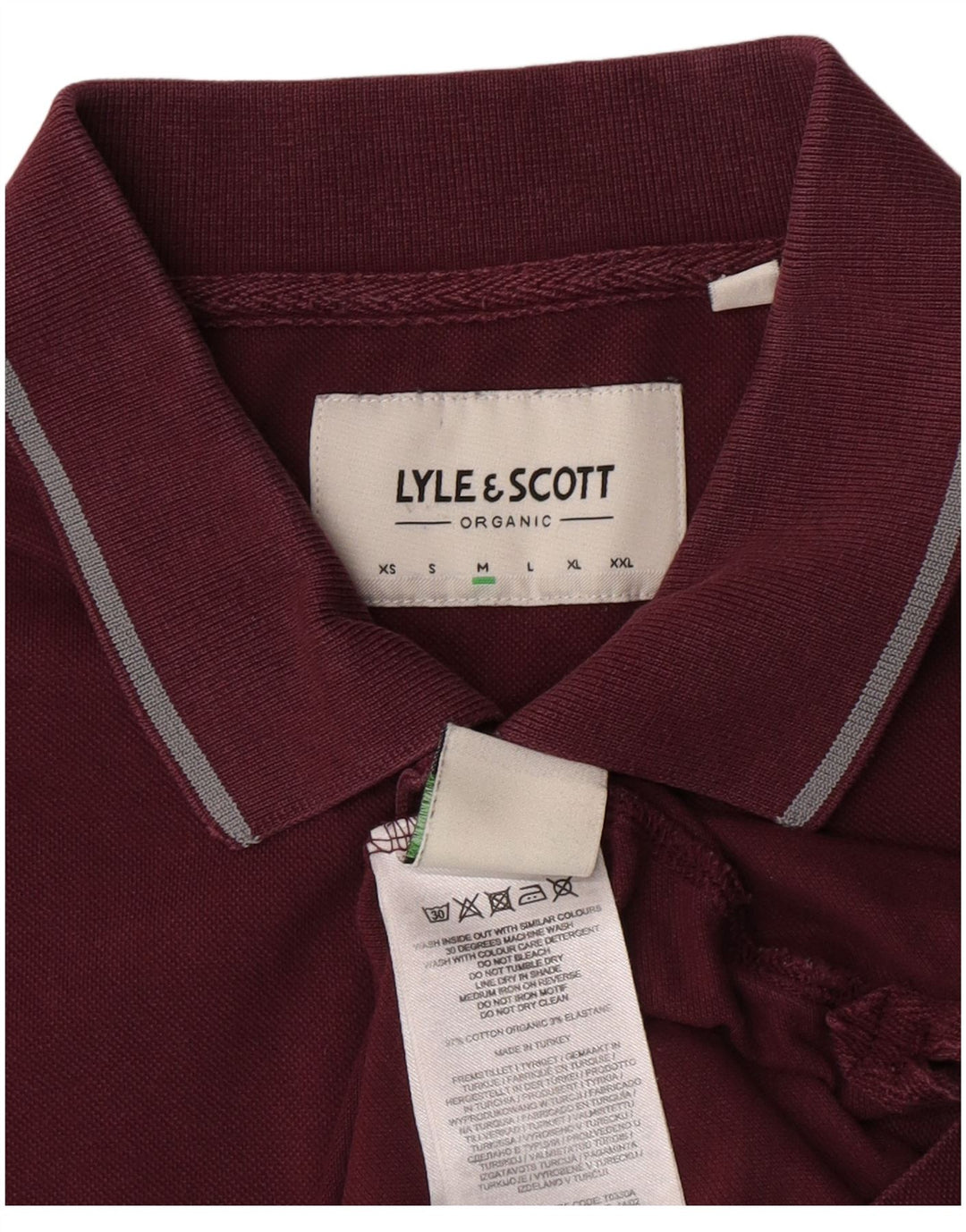 Lyle & Scott herre poloshirt Medium rødbrun bomuld