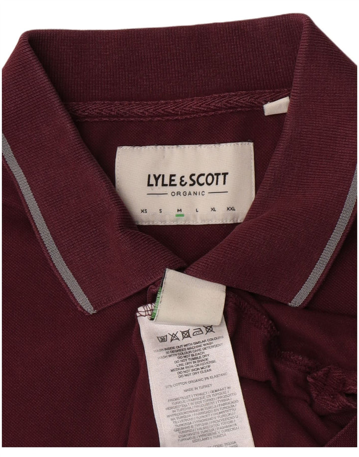 Lyle & Scott herre poloshirt Medium rødbrun bomuld