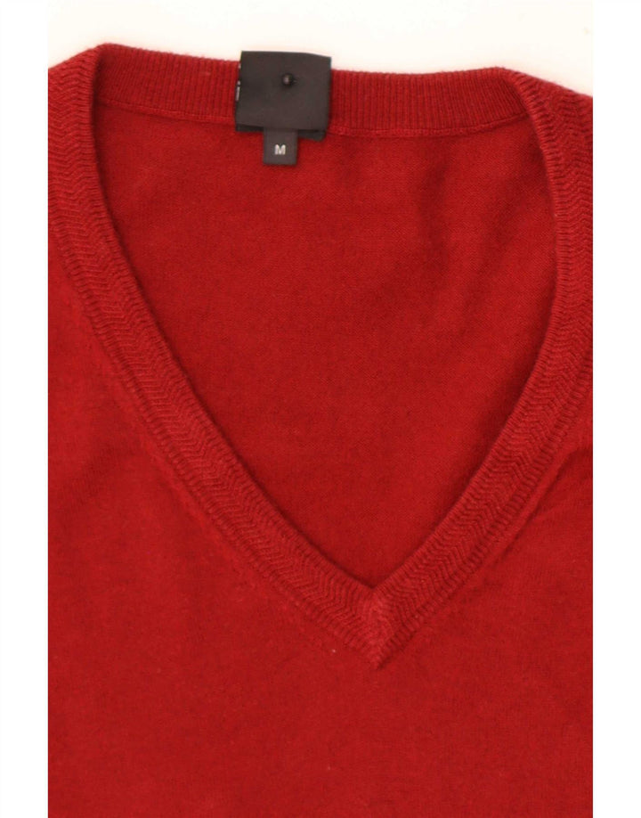 Hugo Boss Herre Regular Fit V-hals sweater Medium Rød Colourblock