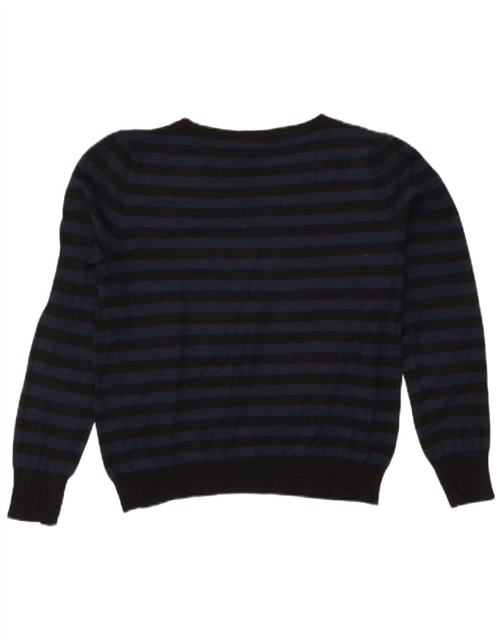 Marks & Spencer Dame Boat Neck Jumper Sweater UK 14 Medium Navy Blue