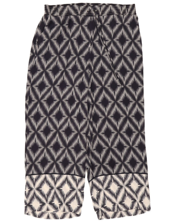 Marks & Spencer Damebukser UK 18 XL W36 L30 Marineblå Geometrisk