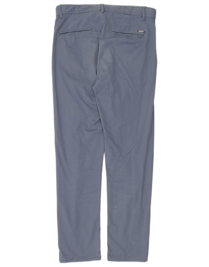 Zara Herre Lige Chinobukser EU 40 Medium W31 L30 Blå