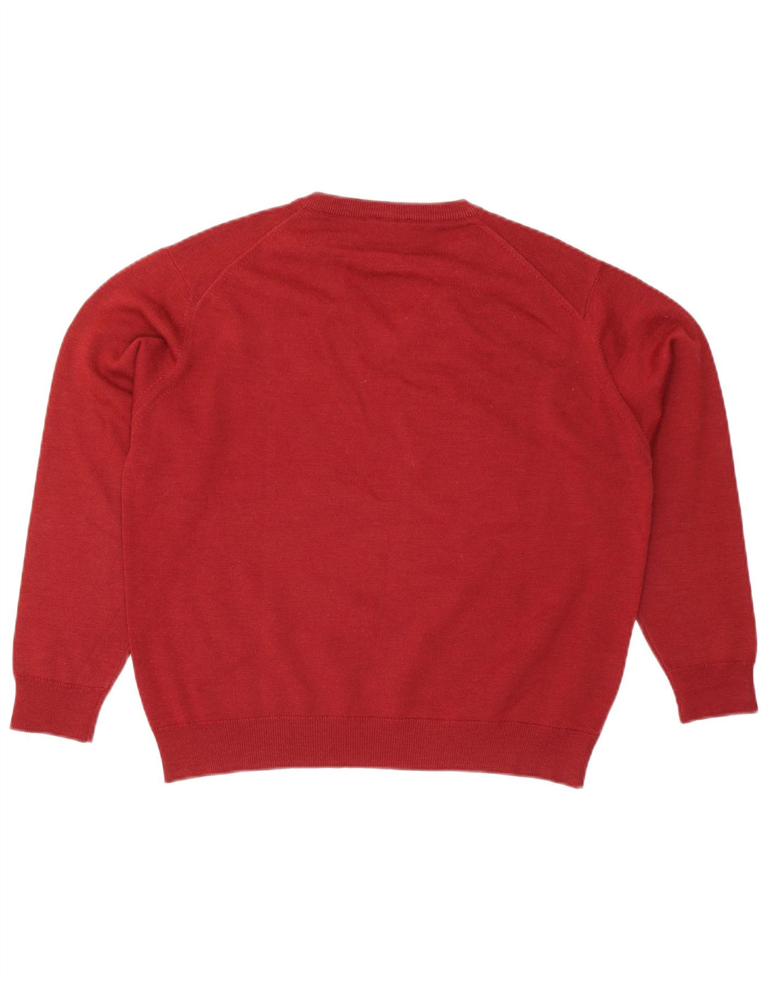 Lacoste Herre V-hals sweater Størrelse 4 Large Rød Uld