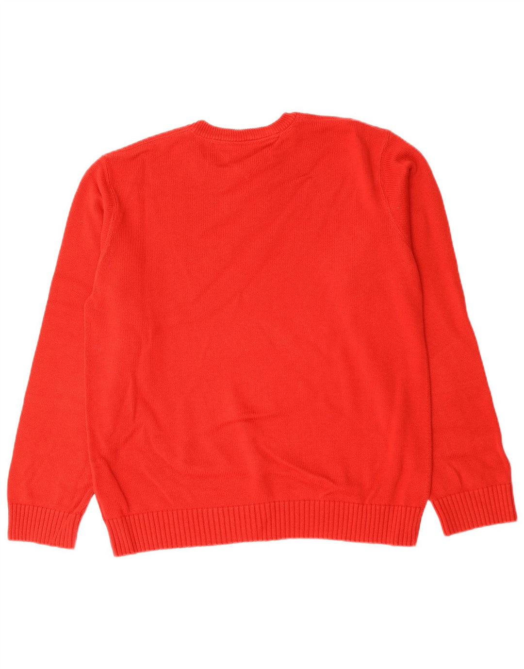 TOMMY HILFIGER Herre sweater med rund hals, medium rød bomuld