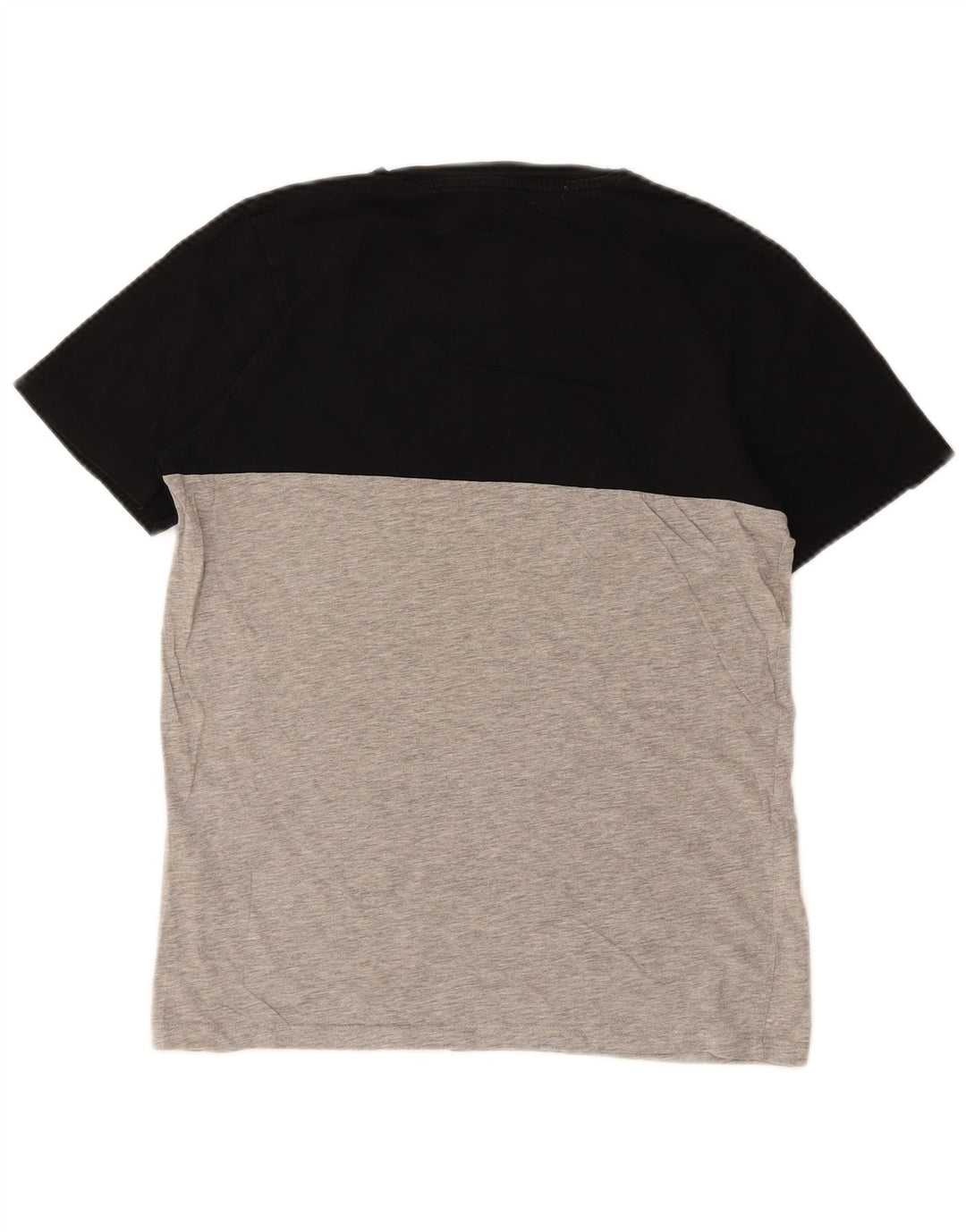 JACK & JONES Herre grafisk T-shirt Top Medium Sort Colourblock Bomuld