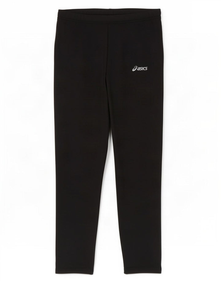 Asics Womens Crop træningsdragt Bukser UK 12 Medium Sort Polyamid