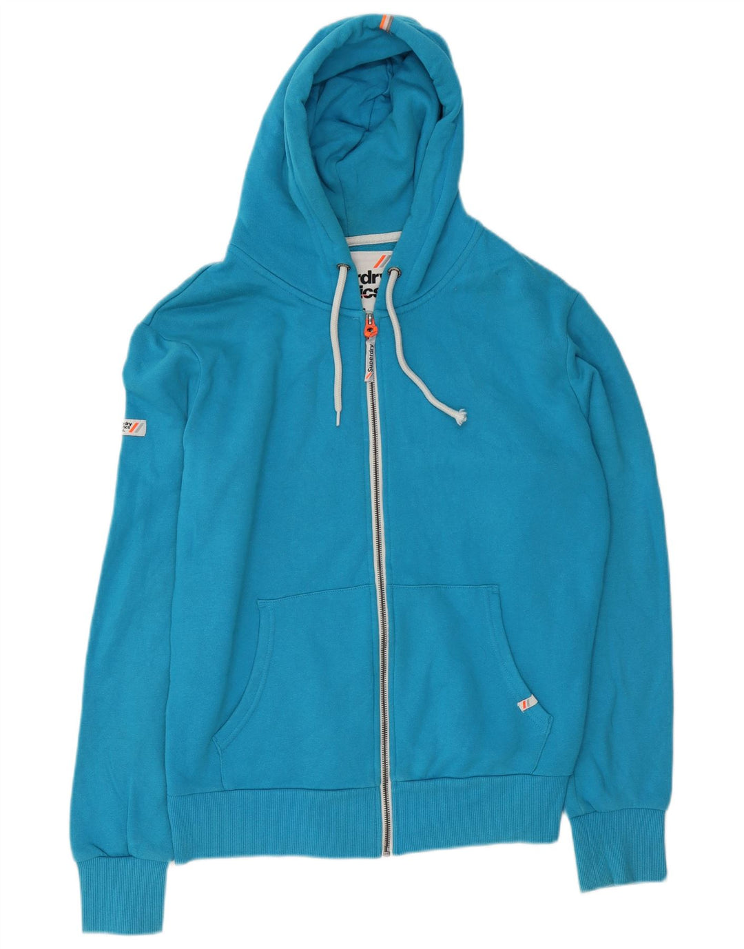 Superdry Hættetrøje med lynlås til mænd Stor blå bomuld