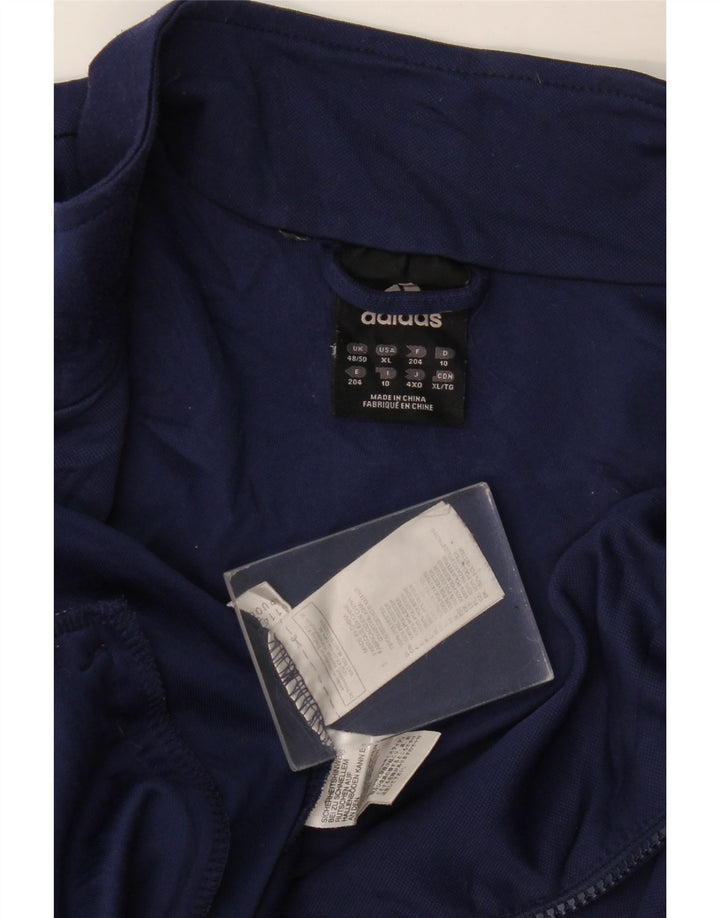 ADIDAS Herre Climalite træningsdragt topjakke UK 48/50 XL marineblå polyester