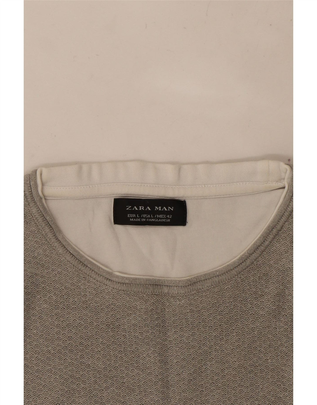 ZARA Herre T-Shirt Top Stor Grå