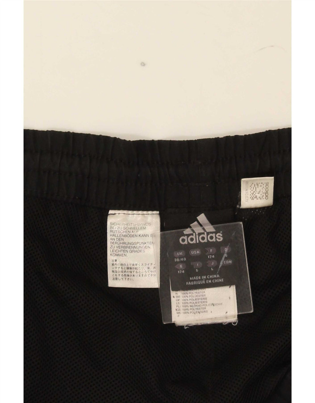Adidas Træningsdragt til mænd Joggers UK 38/40 Medium Sort Polyester