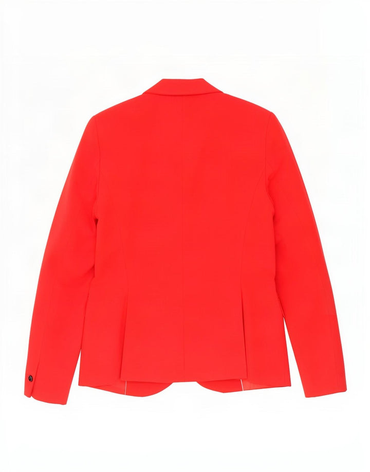 Zara Dame 1-knaps blazerjakke EU 36 XS Rød Polyester