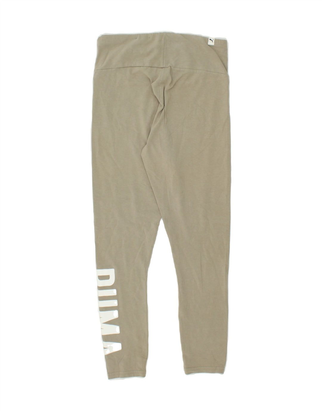 PUMA Womens Graphic Leggings UK 16 Large Beige Cotton Vintage Puma and Second-Hand Puma from Messina Hembry 