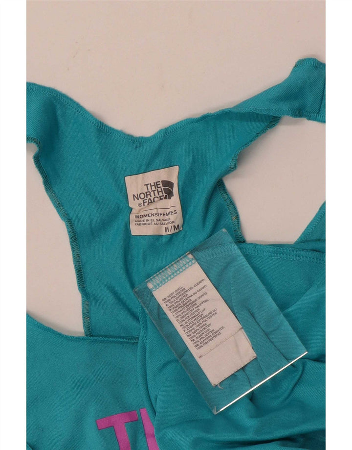 The North Face Kvinders Grafisk Vest Top UK 12 Medium Blue Polyester