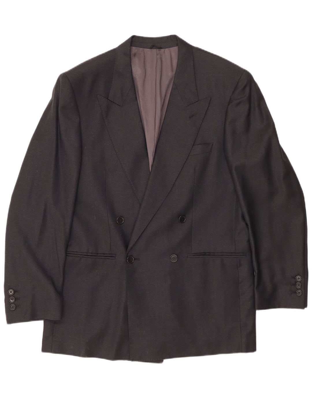 Ermenegildo Zegna Herre Double Breasted Blazer Jacket IT 48 Medium Sort